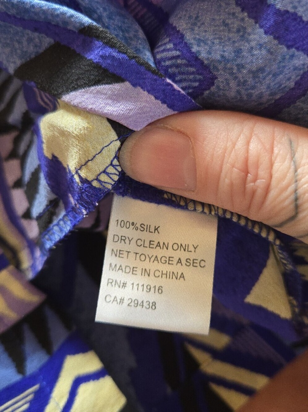 Yumi Kim | 100% Silk Blue Aztec Print Romper Tie Waist Boho Festival, Size M - Picture 8 of 12
